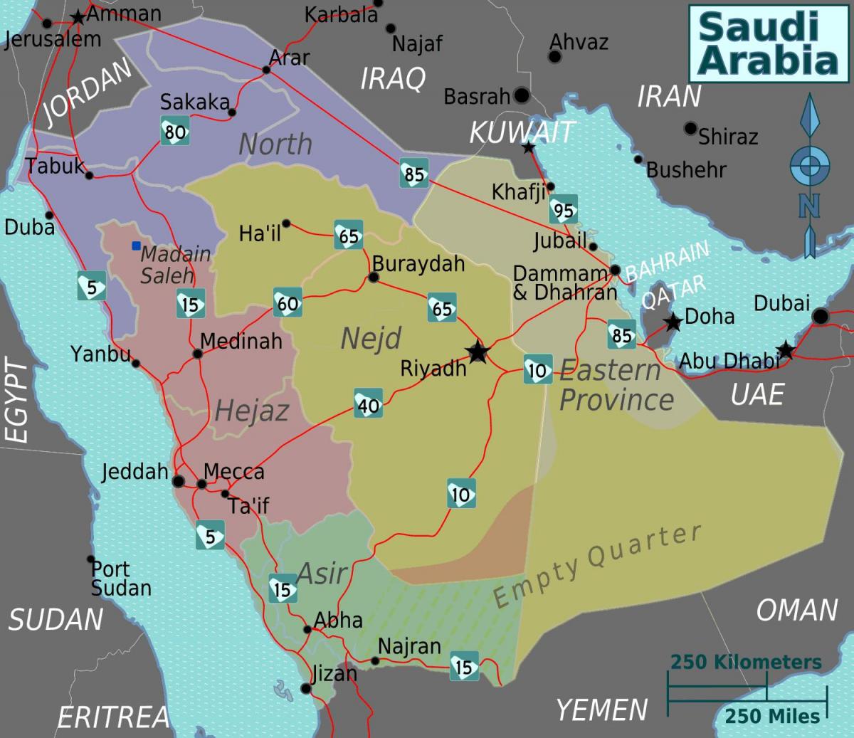 Mapa turaif Saúdská Arábie