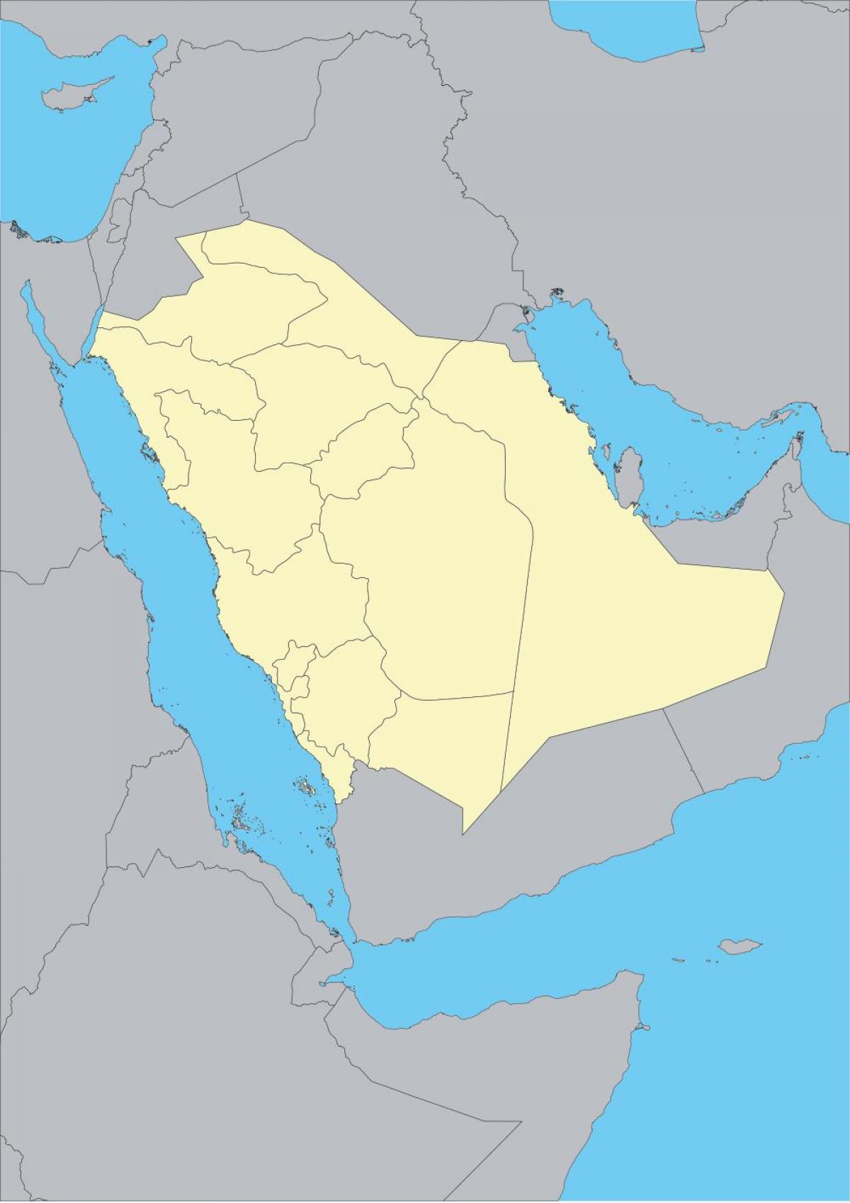 Mapa Saúdské Arábie osnovy