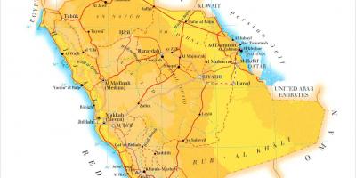 Dammam saúdská arábie KSA mapě