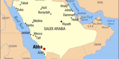 Petr saúdská arábie KSA mapě